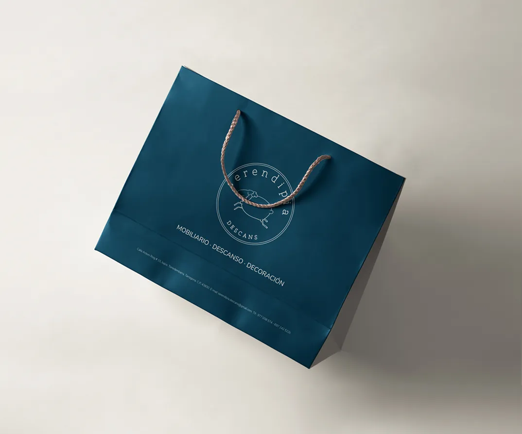 Serendipia shopping bag in deep teal