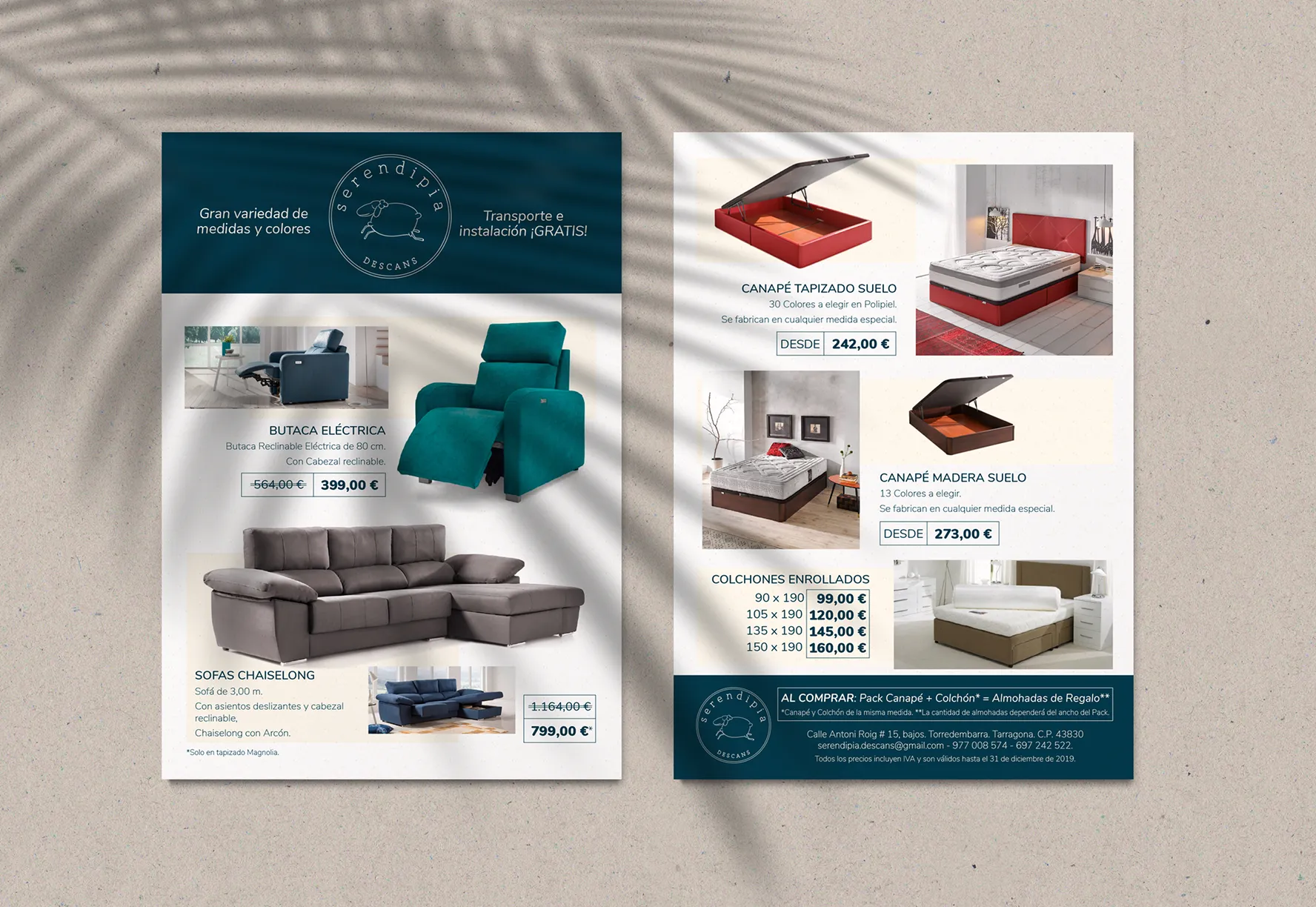 Serendipia promotional brochures