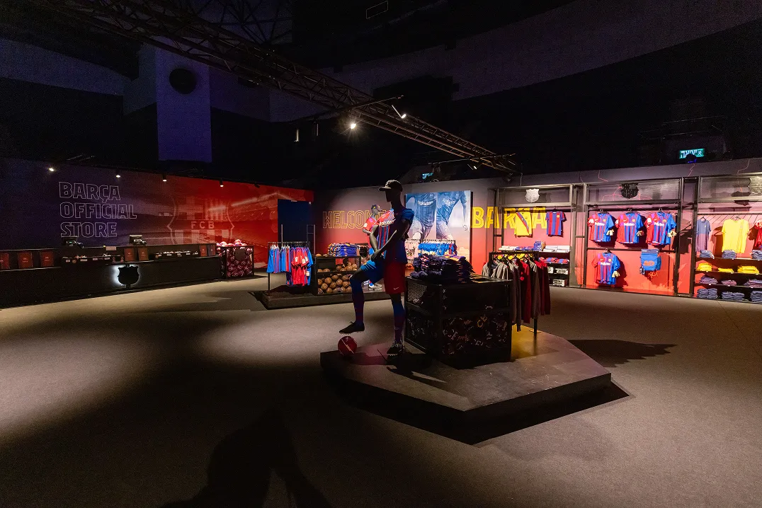 Visitors interacting with the Become a Pro installation