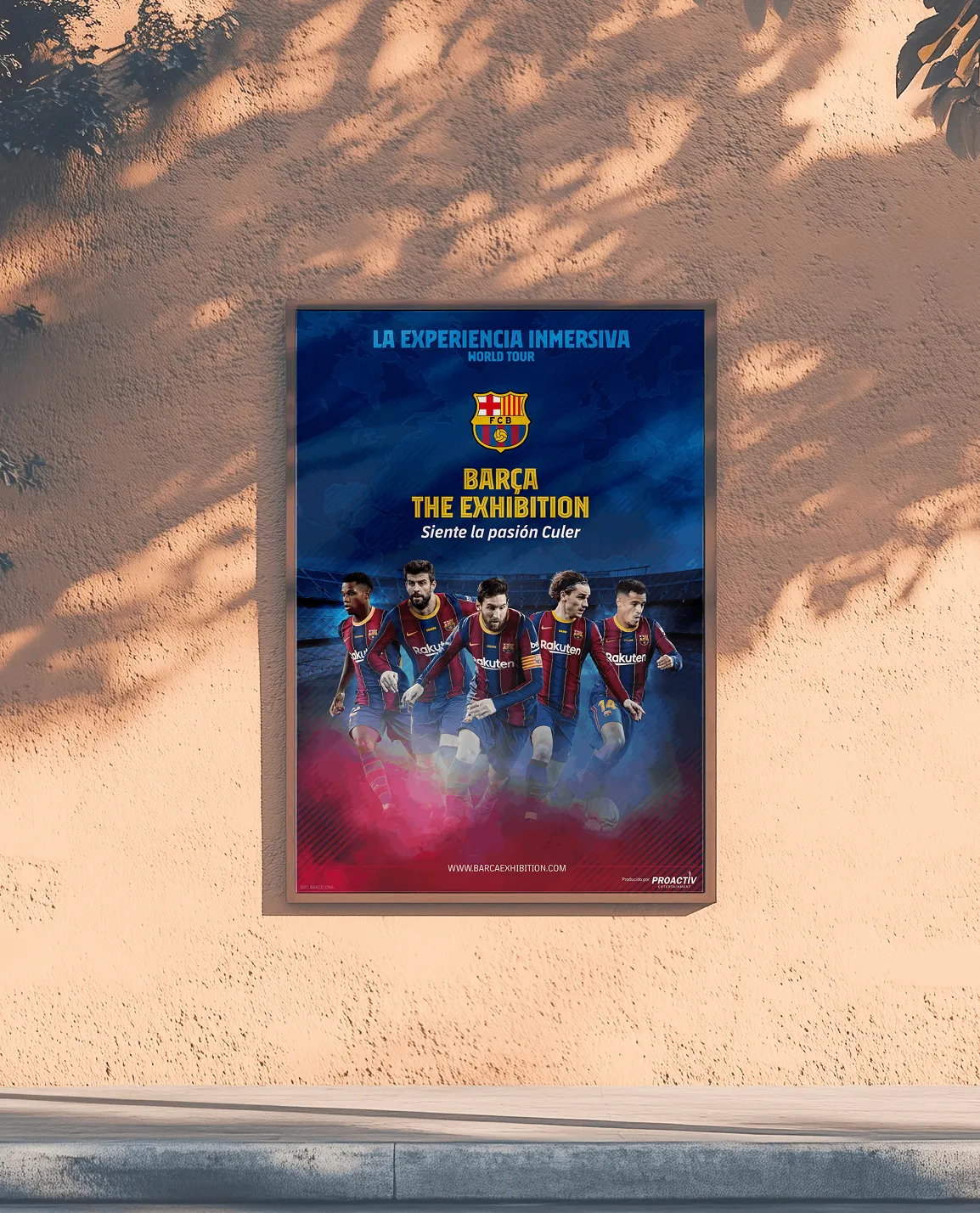 Barça The Exhibition campaign poster